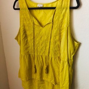 Yellow Top WORN ONCE